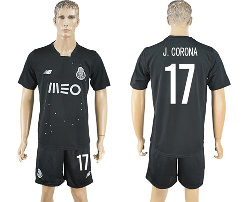 Oporto #17 J.Corona Away Soccer Club Jersey - Click Image to Close